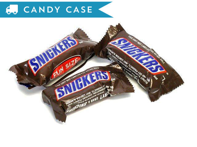 Snickers Fun Size Bars - bulk 20 lb case (530 ct)