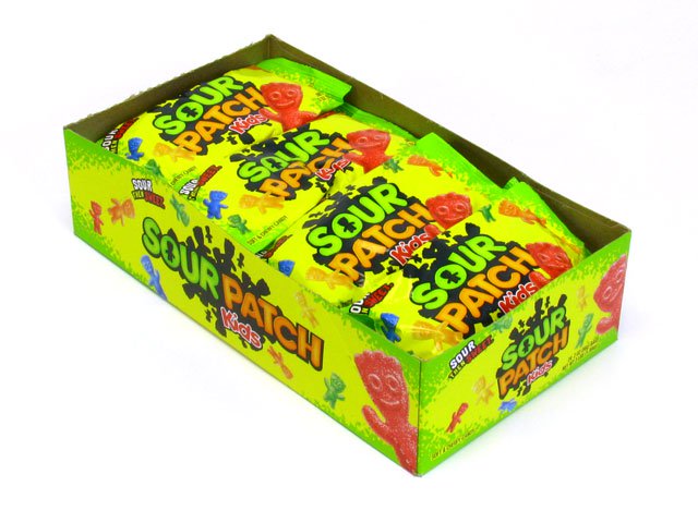 Sour Patch Kids - 2 oz pkg - box of 24 open