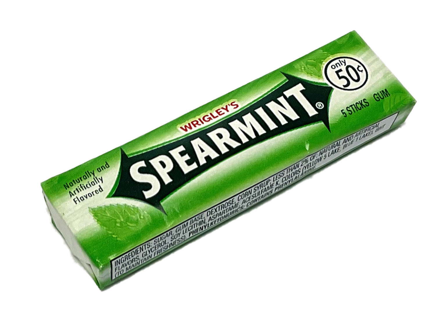 Spearmint Gum - 5-stick pack