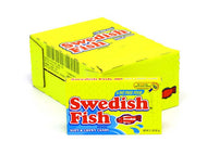 Swedish Fish - strawberry - 3.1 oz theater box - case of 12