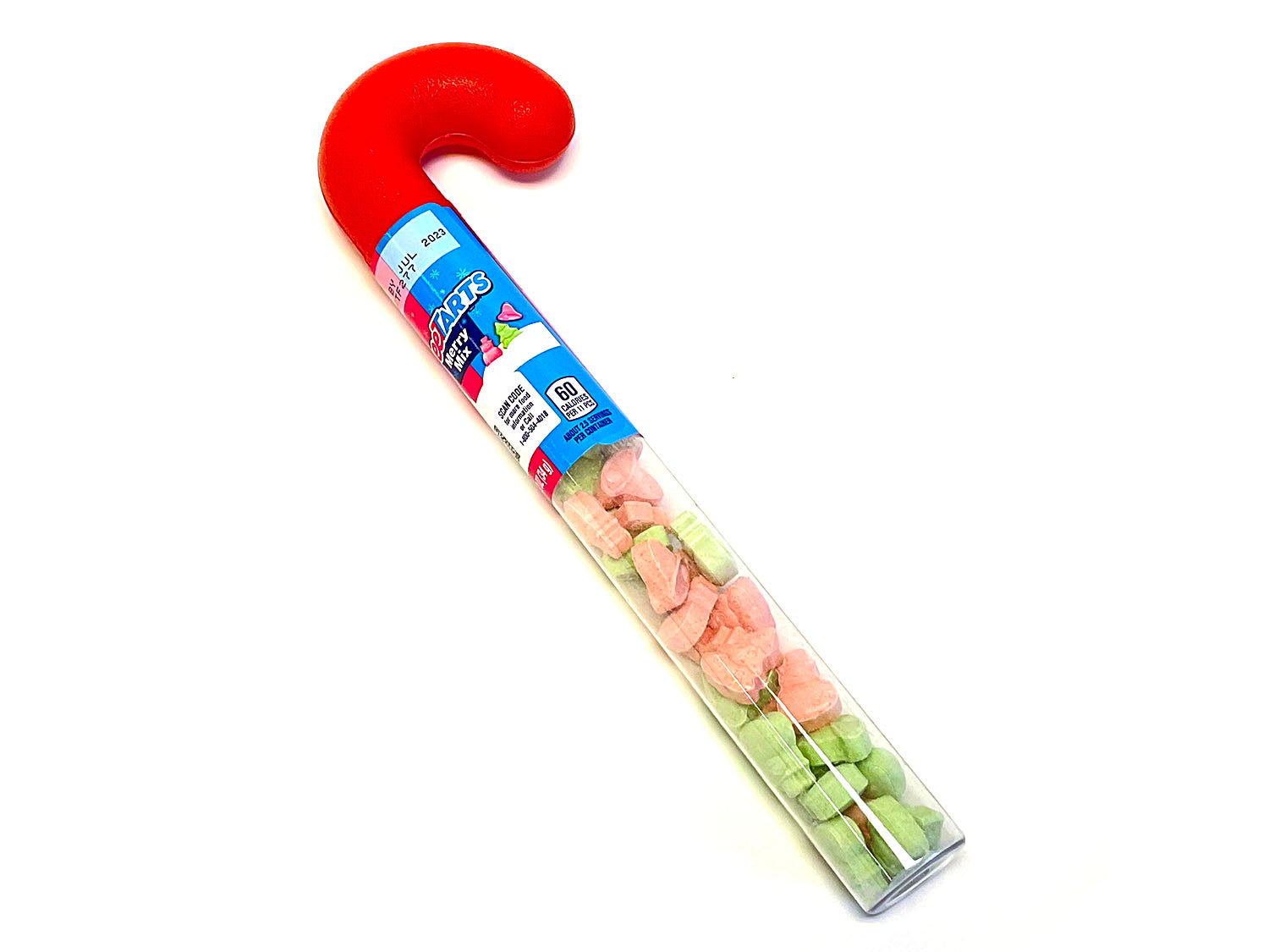Candy Cane filled with Sweetarts - 1.2 oz 9 inch