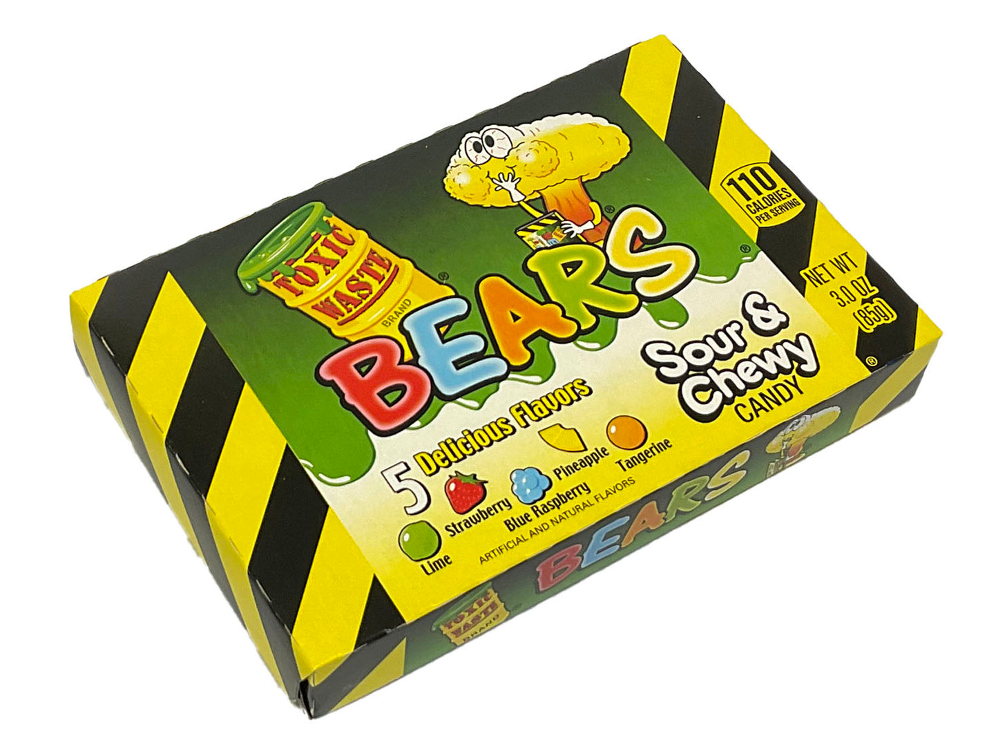 Toxic Waste Sour Bears - 3 oz theater box