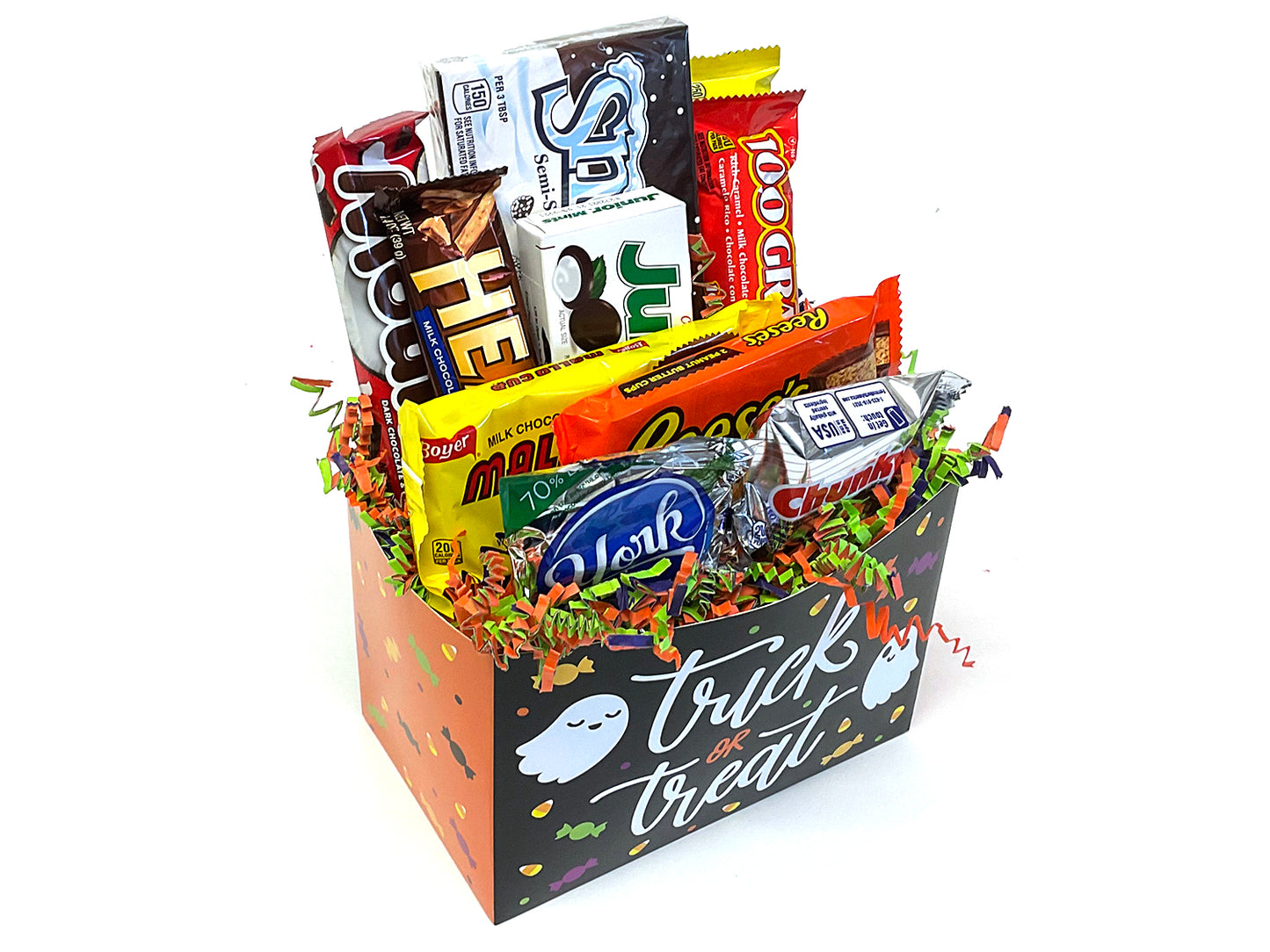 Trick-or-Treat Chocolate Lovers Gift Box unwrapped