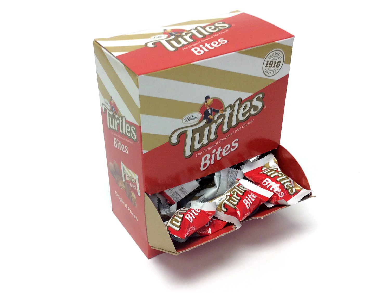 Turtles Original by DeMet's - 0.42 oz Bite-Size - box of 60 open