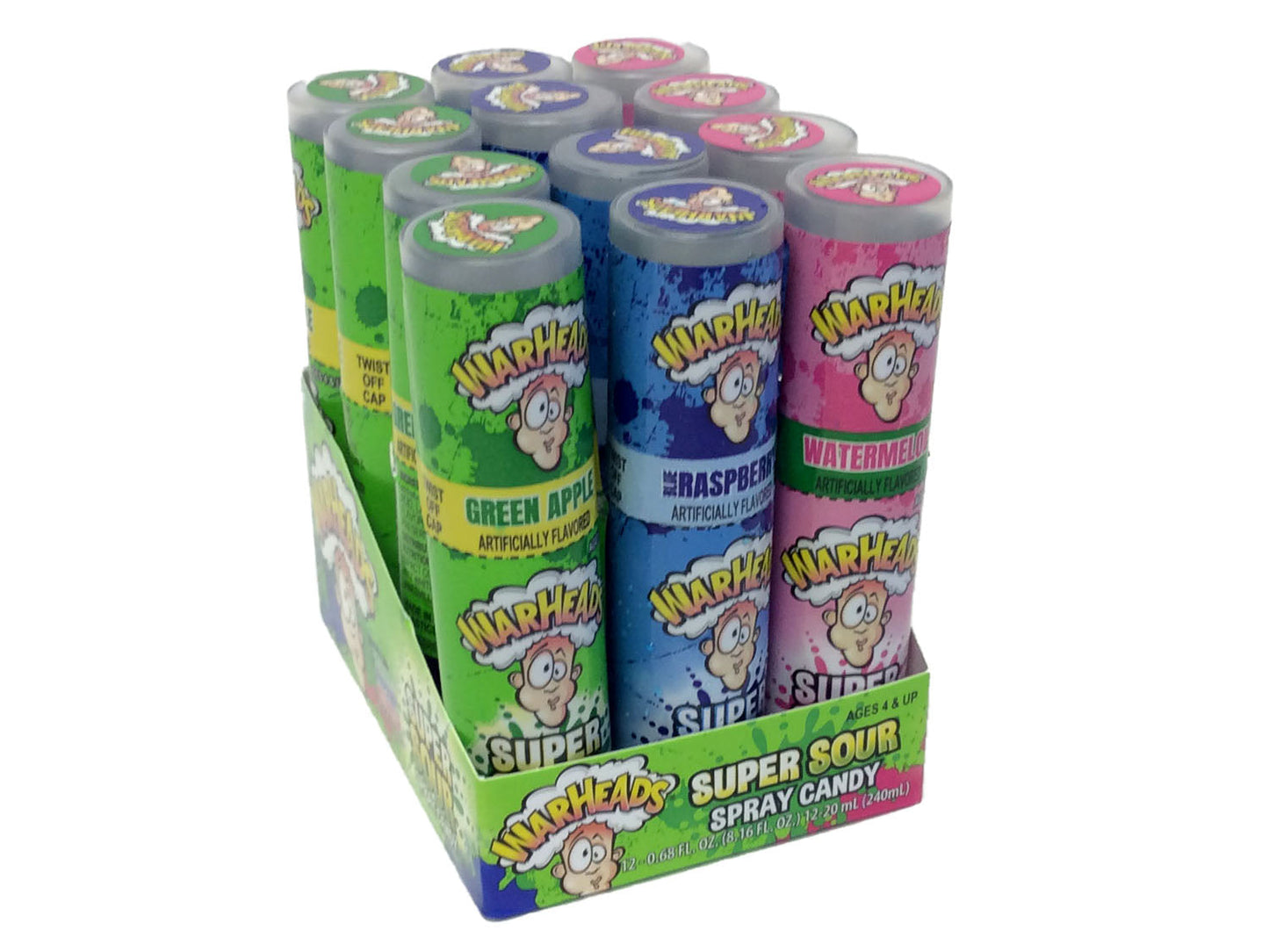 Warheads Super Sour Spray - 0.68 oz - box of 12
