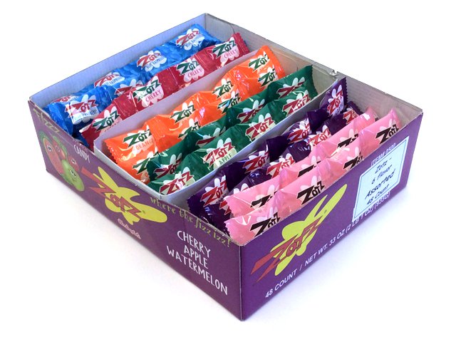Zotz - 4-Piece String - Assorted Flavors - box of 48